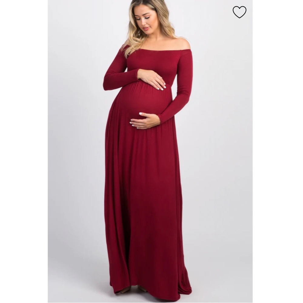 Pink Blush Maternity maxi dress - worn once